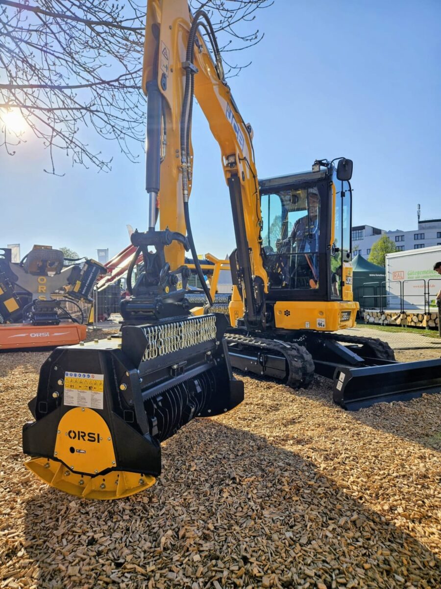 Small excavator mulcher
