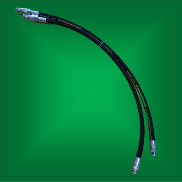 Hose set for hydraulic top link